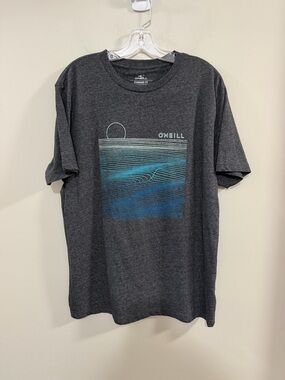 NWT Men's O'Neill Charcoal On A Roll Short Sleeve Tee. Size Large